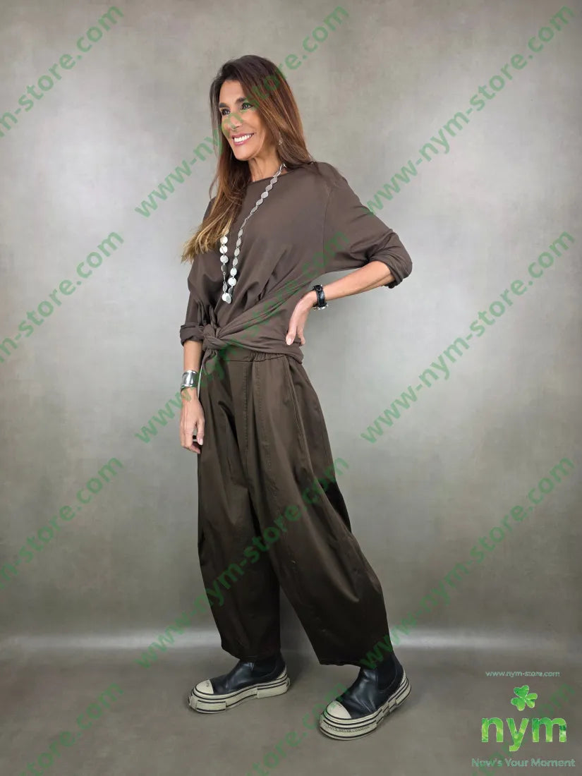 pantalone ballon tessuto lucido 79vi19ny2ea PANTALONE