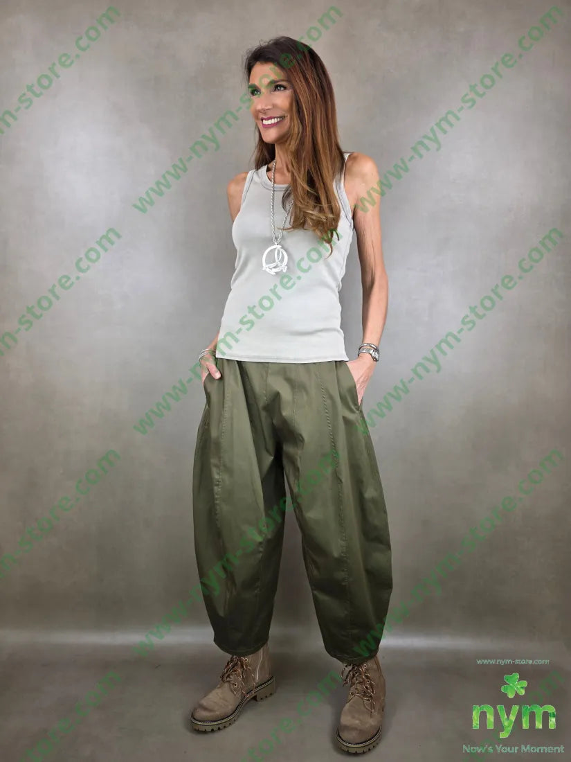 pantalone ballon tessuto lucido 79vi19ny2ea PANTALONE