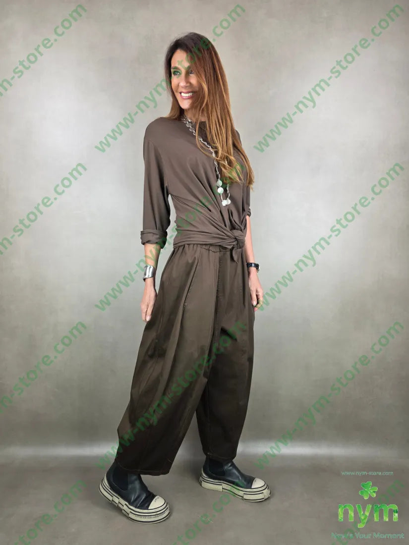 pantalone ballon tessuto lucido 79vi19ny2ea PANTALONE