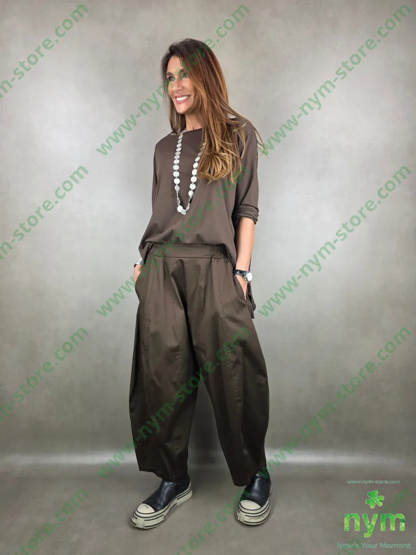 pantalone ballon tessuto lucido 79vi19ny2ea PANTALONE