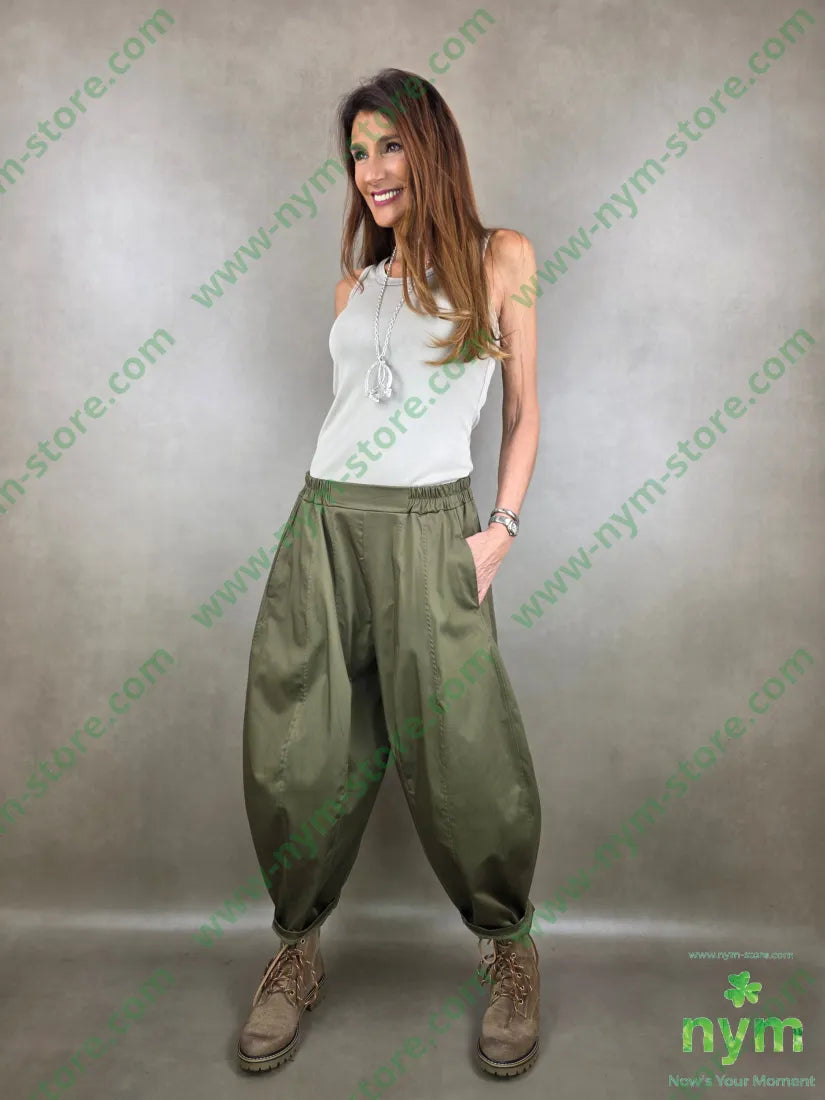 pantalone ballon tessuto lucido 79vi19ny2ea PANTALONE