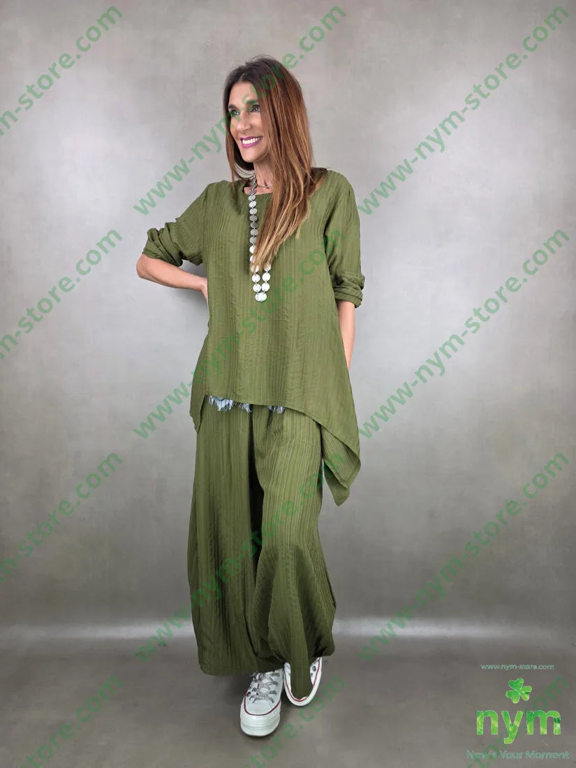 pantalone ballon tessuto riga 98vi1pl1co PANTALONE