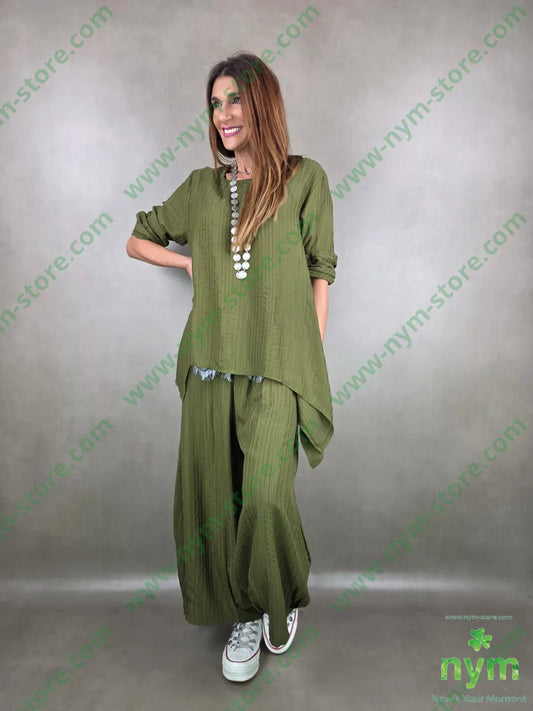 pantalone ballon tessuto riga 98vi1pl1co PANTALONE