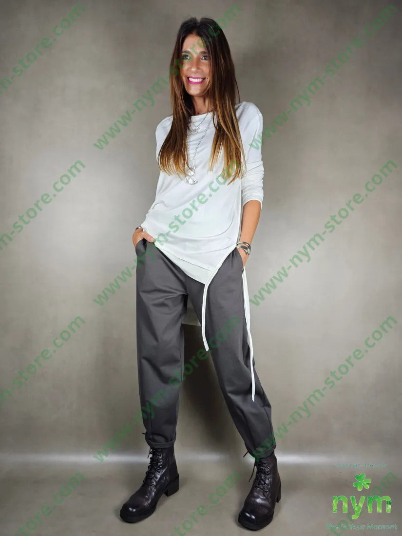 pantalone basico ad imbuto 52co40pa8ea PANTALONE