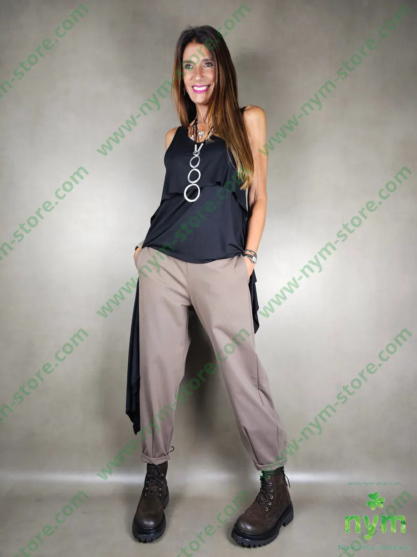 pantalone basico ad imbuto 52co40pa8ea PANTALONE