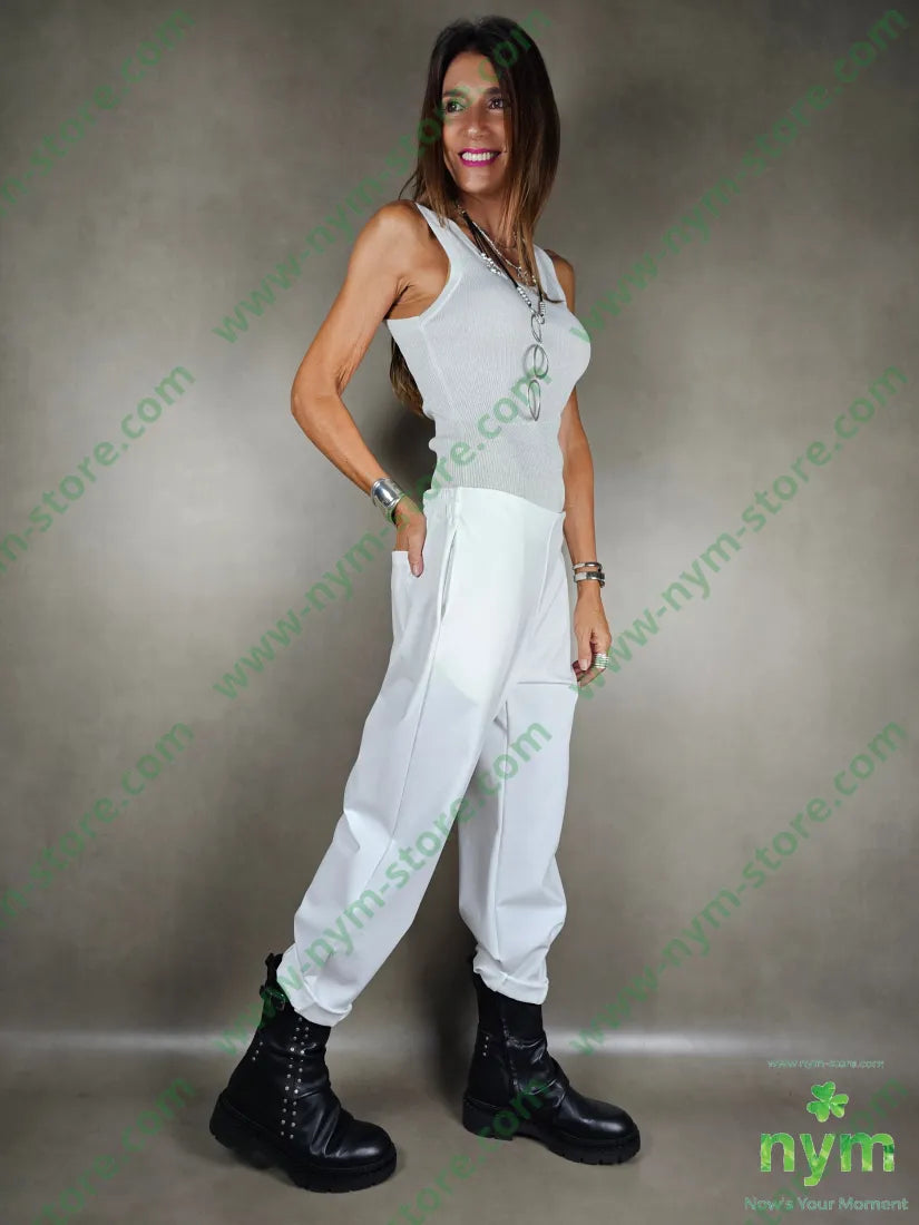 pantalone basico ad imbuto 52co40pa8ea PANTALONE