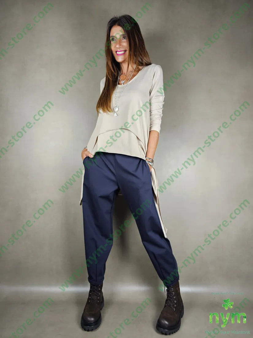 pantalone basico ad imbuto 52co40pa8ea PANTALONE