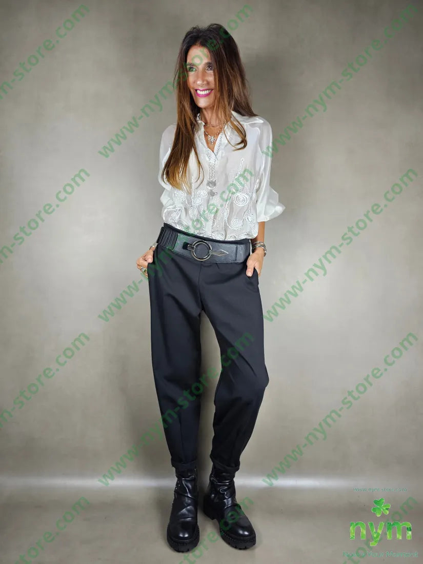 pantalone basico ad imbuto 52co40pa8ea PANTALONE