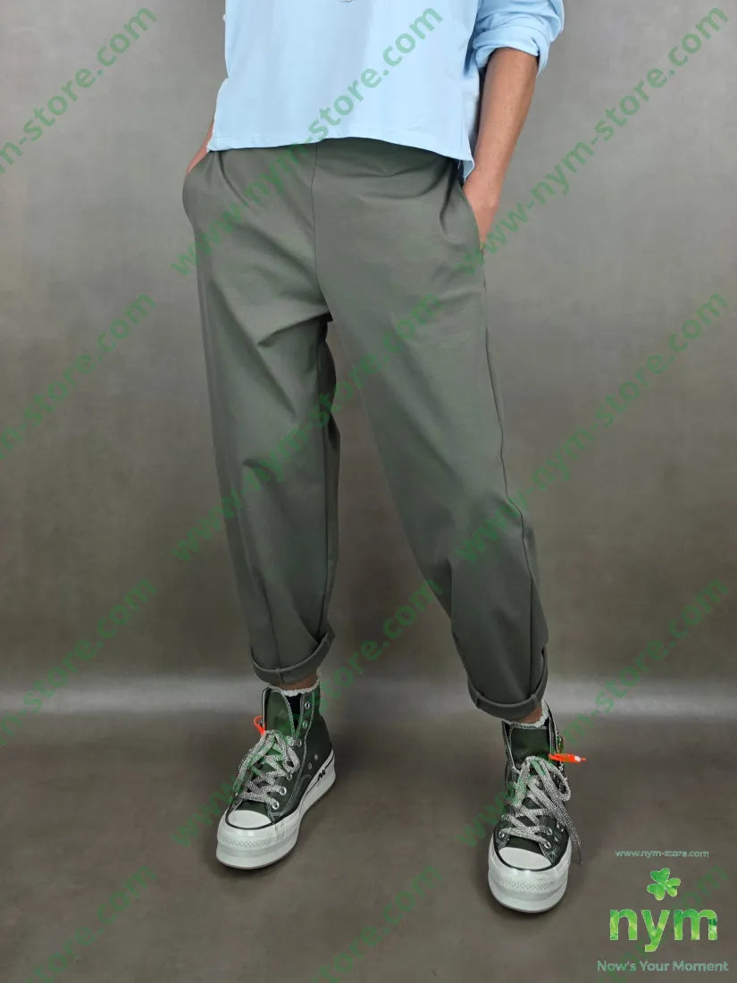 pantalone basico ad imbuto 52co40pa8ea PANTALONE