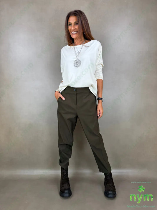 pantalone bengalina abbottonatura finta 79vi11ny2ea 65vi30ny5ea - PANTALONE
