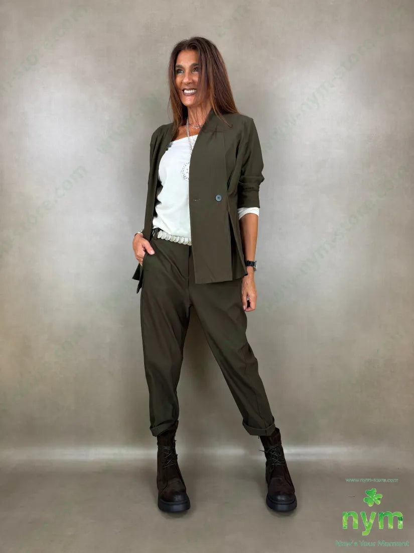 pantalone bengalina abbottonatura finta 79vi11ny2ea 65vi30ny5ea - PANTALONE