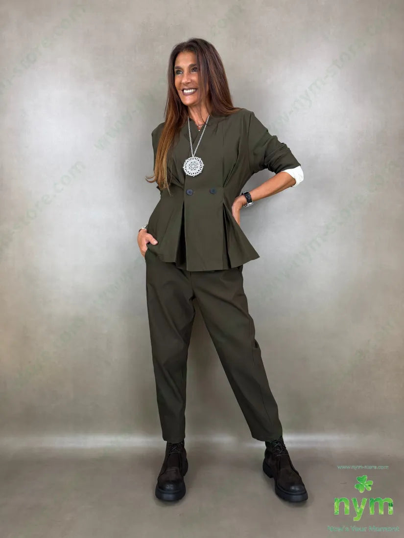 pantalone bengalina abbottonatura finta 79vi11ny2ea 65vi30ny5ea - PANTALONE