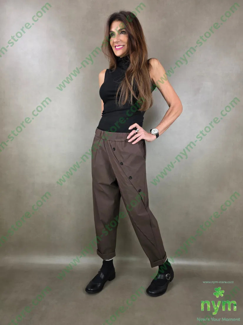 pantalone bengalina con mezzo pareo 65vi32pl3ea PANTALONE