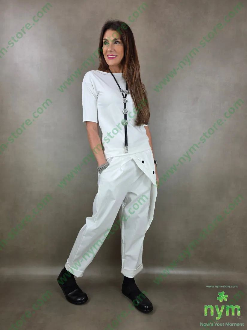 pantalone bengalina con mezzo pareo 65vi32pl3ea PANTALONE