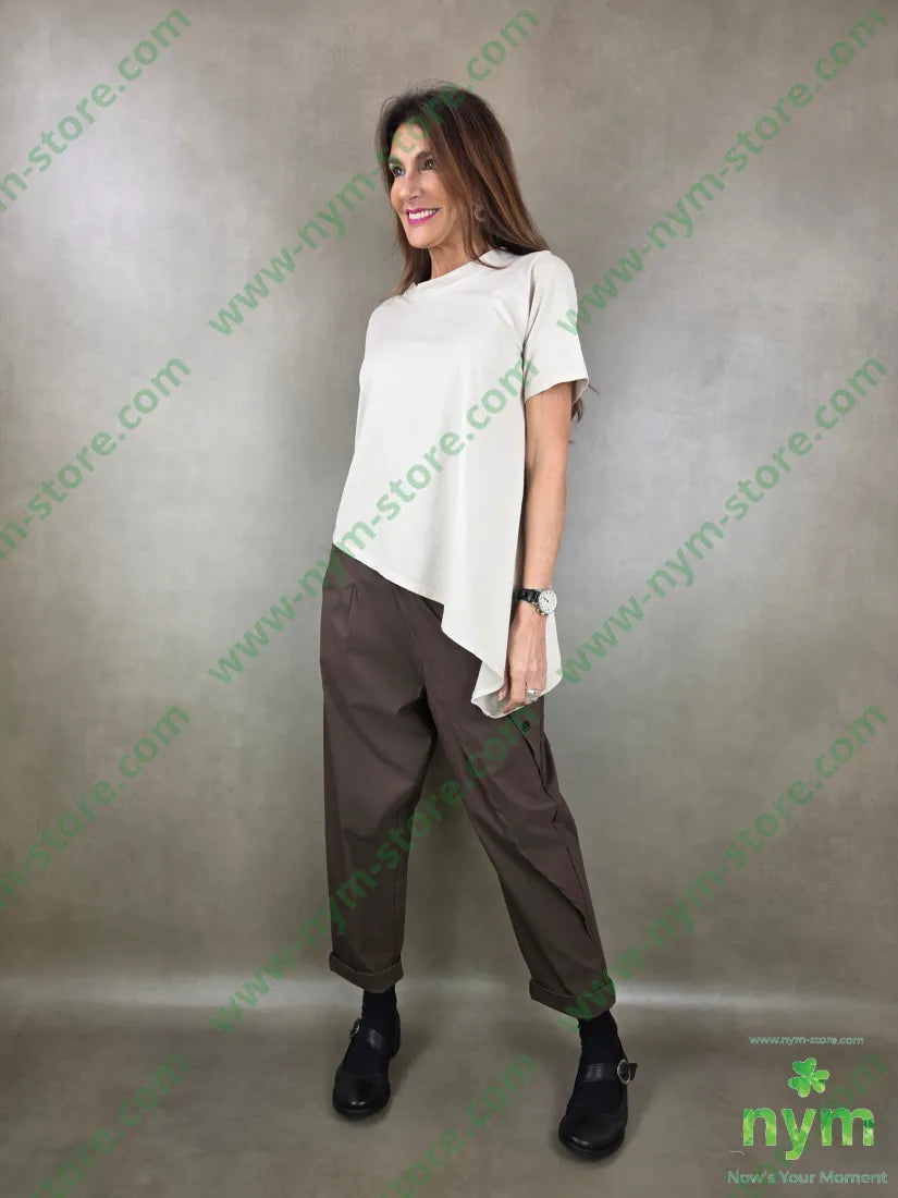 pantalone bengalina con mezzo pareo 65vi32pl3ea PANTALONE