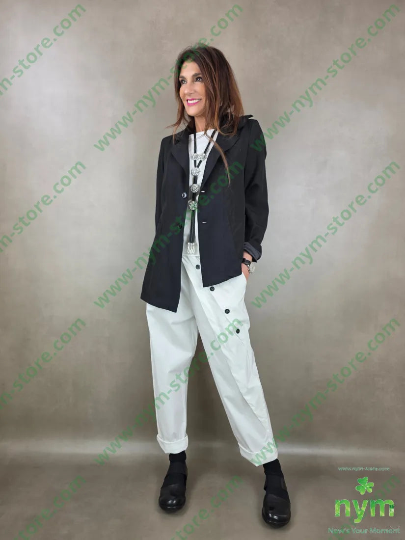 pantalone bengalina con mezzo pareo 65vi32pl3ea PANTALONE