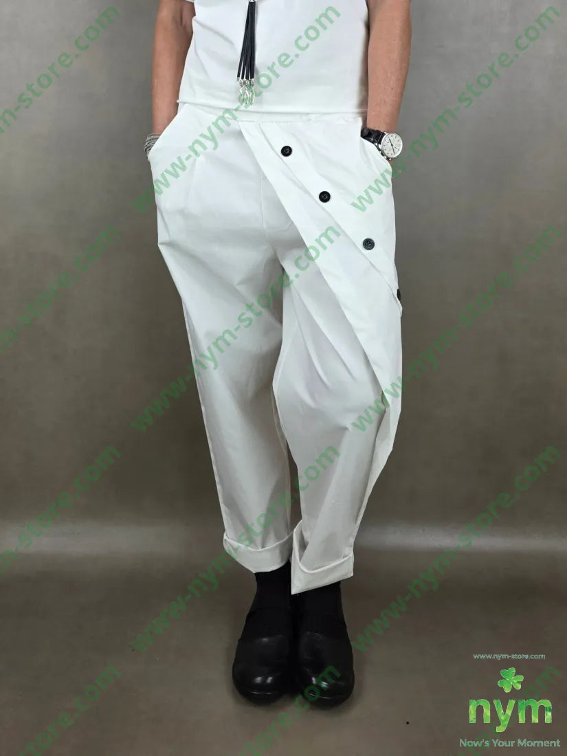 pantalone bengalina con mezzo pareo 65vi32pl3ea PANTALONE