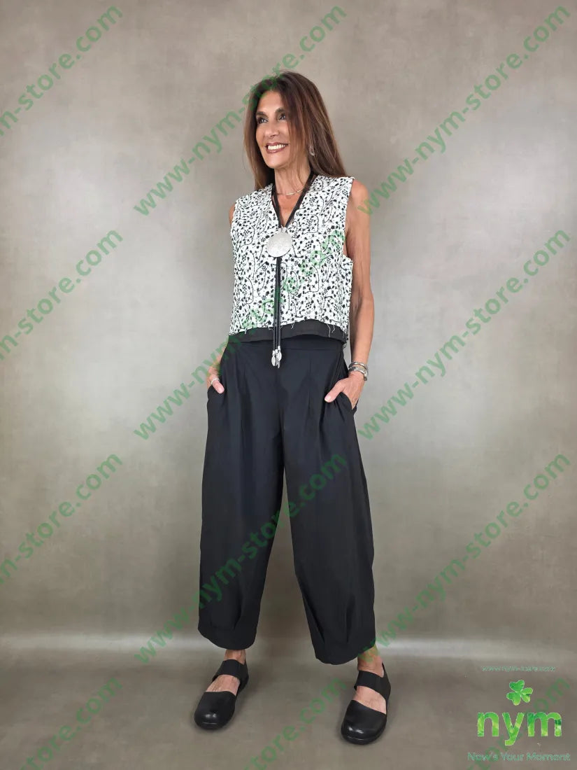 pantalone bengalina pinces polso 79vi12ny2ea - PANTALONE