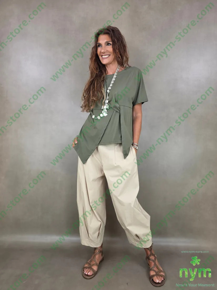 pantalone bengalina pinces polso 79vi12ny2ea - PANTALONE