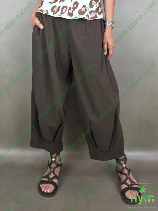 pantalone bengalina pinces polso 79vi12ny2ea - U / MARRONE / PE26 - PANTALONE