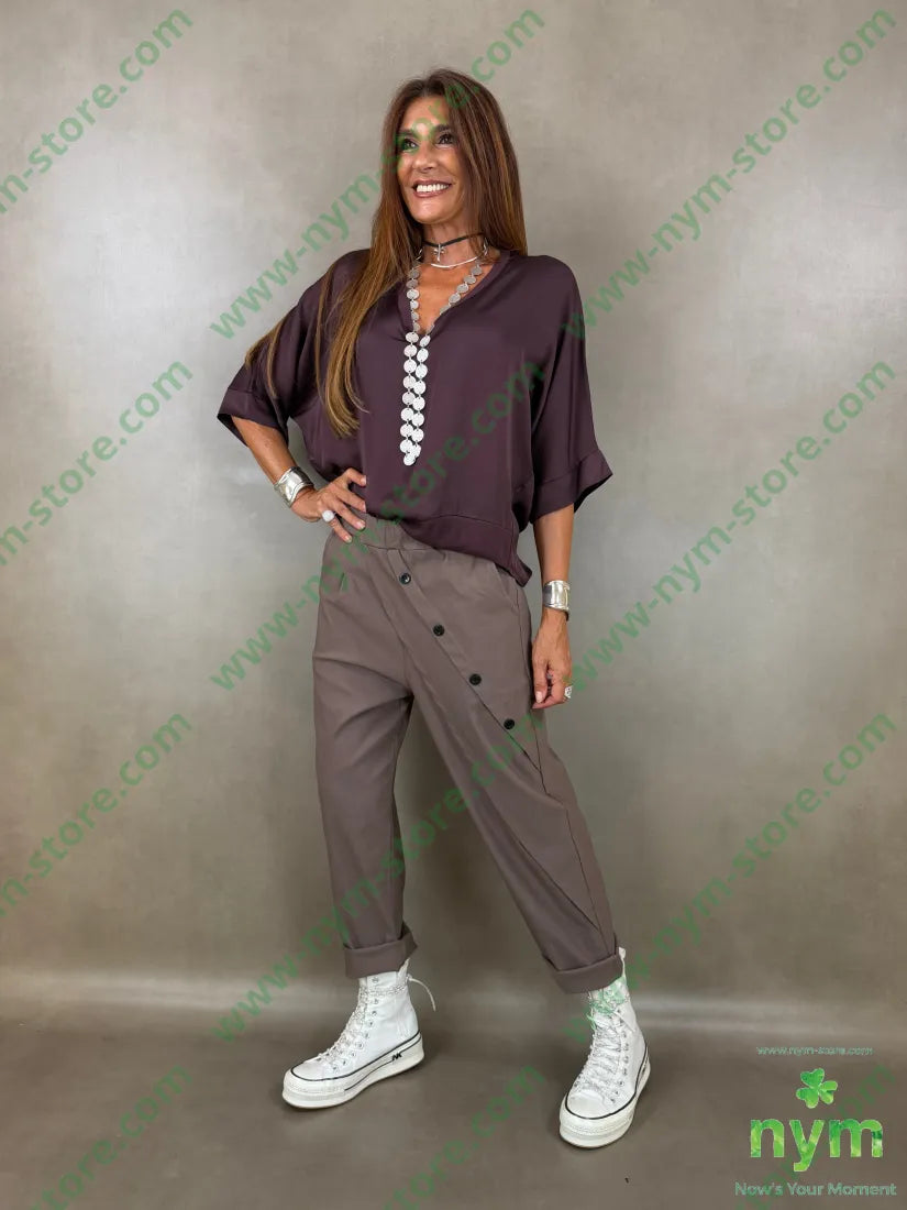 pantalone bengalina quattro bottoni pareo 70vi19ny2ea - PANTALONE