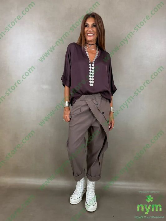 pantalone bengalina quattro bottoni pareo 70vi19ny2ea - PANTALONE
