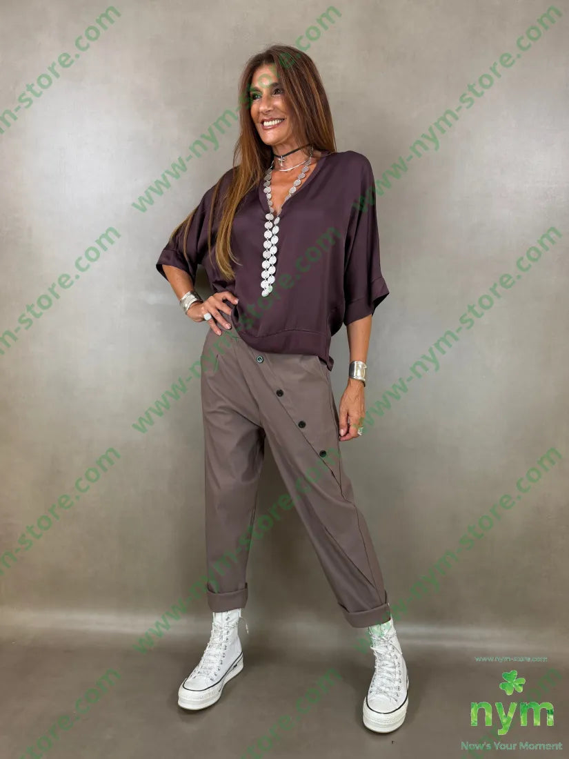 pantalone bengalina quattro bottoni pareo 70vi19ny2ea - PANTALONE