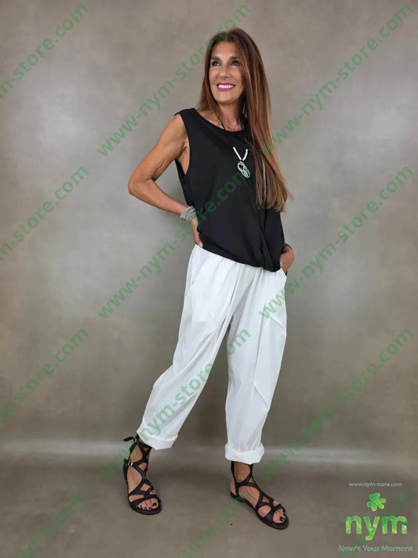 pantalone bengalina quattro pieghe gamba 76vi21ny3ea - PANTALONE
