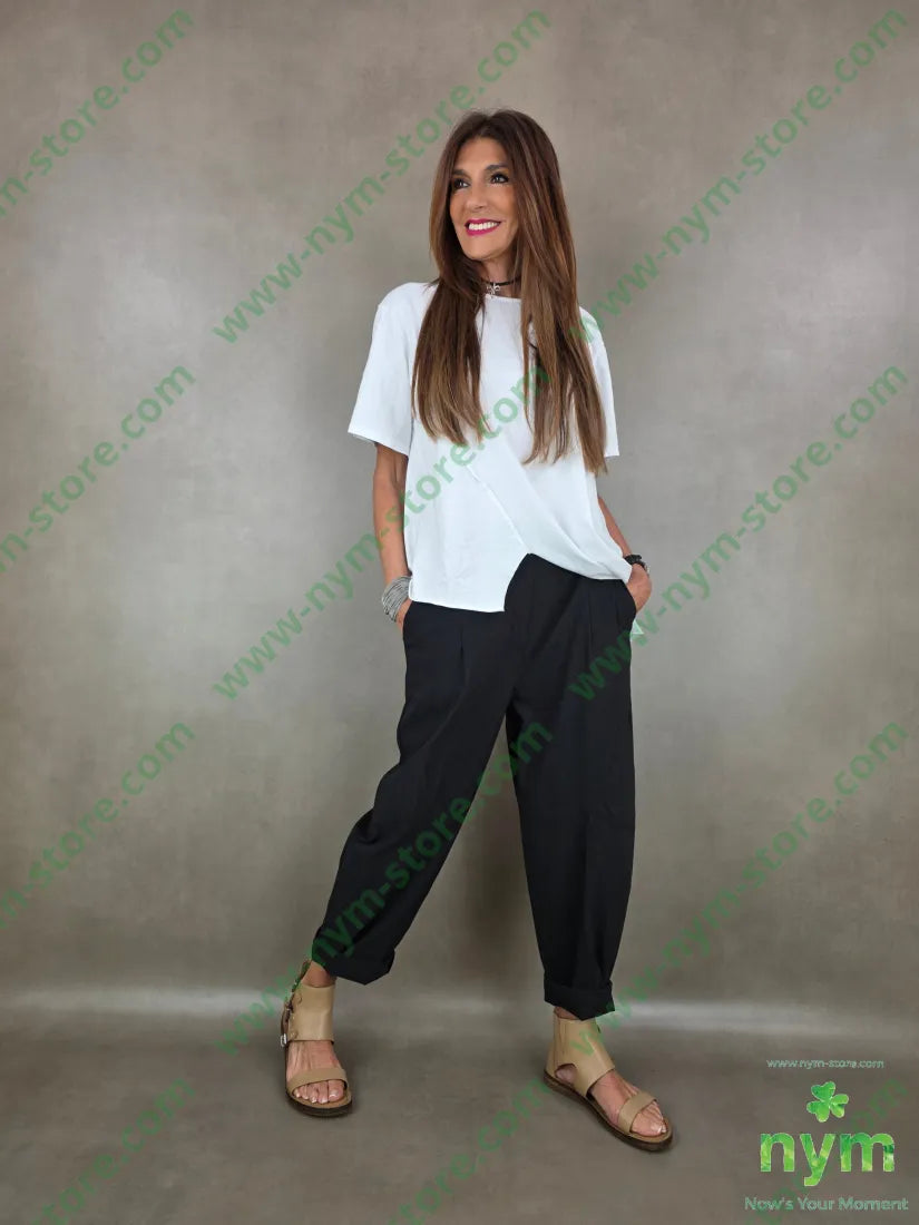 pantalone bengalina tasche oblique 70vi19ny2ea - PANTALONE