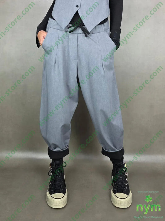 pantalone bicolor fresco lana 62pl25vi8wo5ea 1 / GRIGIO C. / AI25 PANTALONE