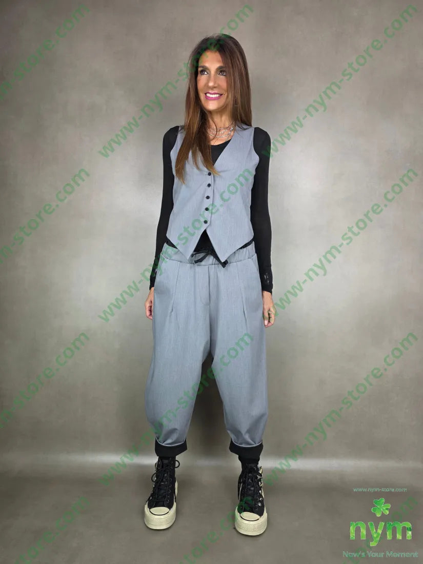 pantalone bicolor fresco lana 62pl25vi8wo5ea PANTALONE