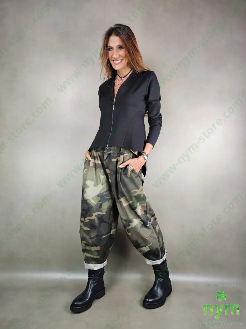 pantalone camouflage due pinces 100co U / MILITARE / AI25 PANTALONE