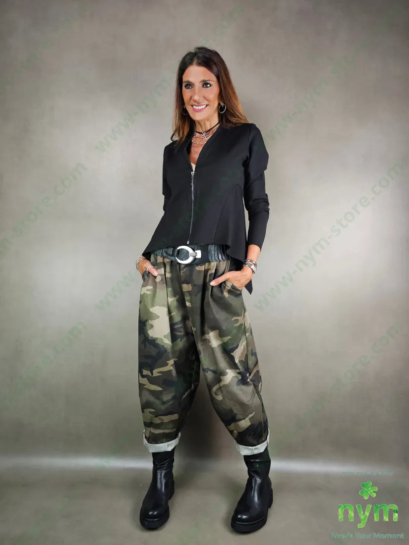 pantalone camouflage due pinces 100co U / MILITARE / AI25 PANTALONE