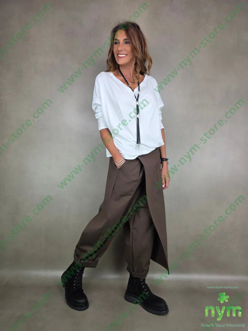 pantalone cav basso con pareo pmi 65vi30pa5ea PANTALONE
