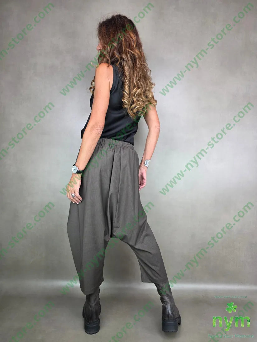 pantalone cavallo basso piega piatta 76pl22vi2ea PANTALONE