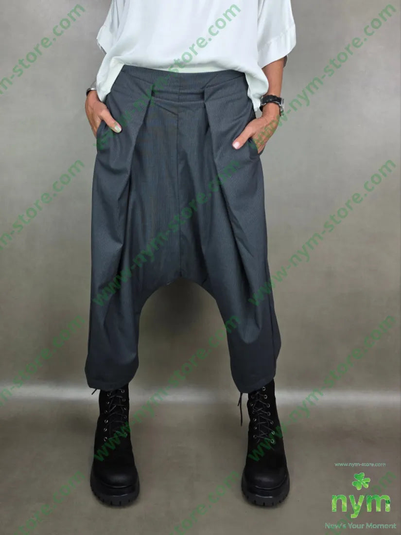 pantalone cavallo basso piega piatta 76pl22vi2ea U / ANTRACITE / AI25 PANTALONE