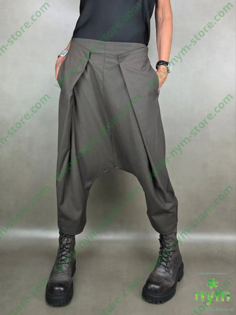 pantalone cavallo basso piega piatta 76pl22vi2ea U / MARRONE / AI25 PANTALONE