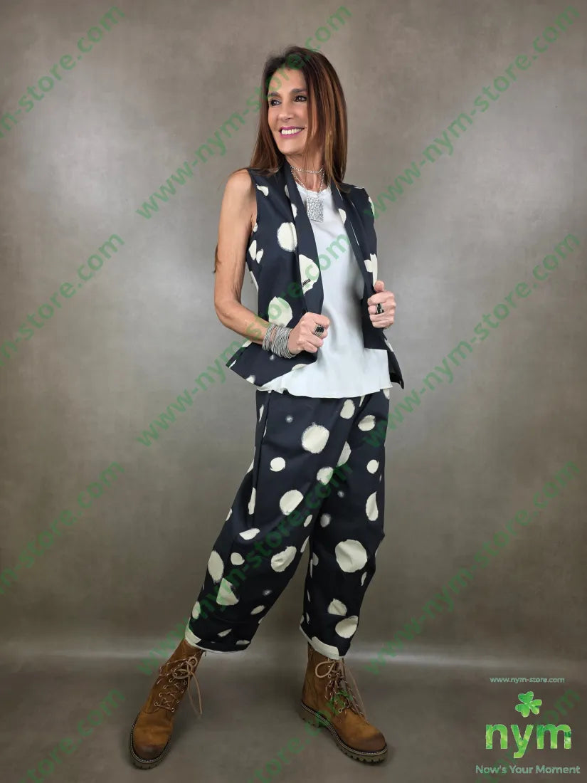 pantalone cerchio cuciture fondo 100co U / NERO / PE26 PANTALONE