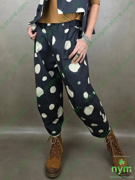 pantalone cerchio cuciture fondo 100co U / NERO / PE26 PANTALONE