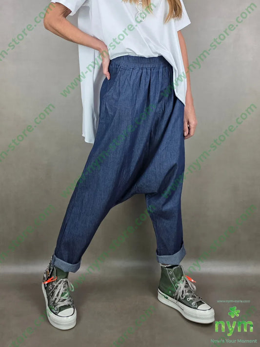 pantalone chambray 93co8ea U / DENIM / PE26 PANTALONE