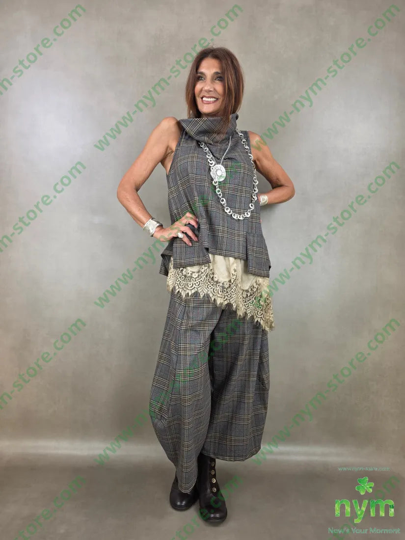 pantalone check 63pl34vi3eea - U / FANGO / AI26 - PANTALONE