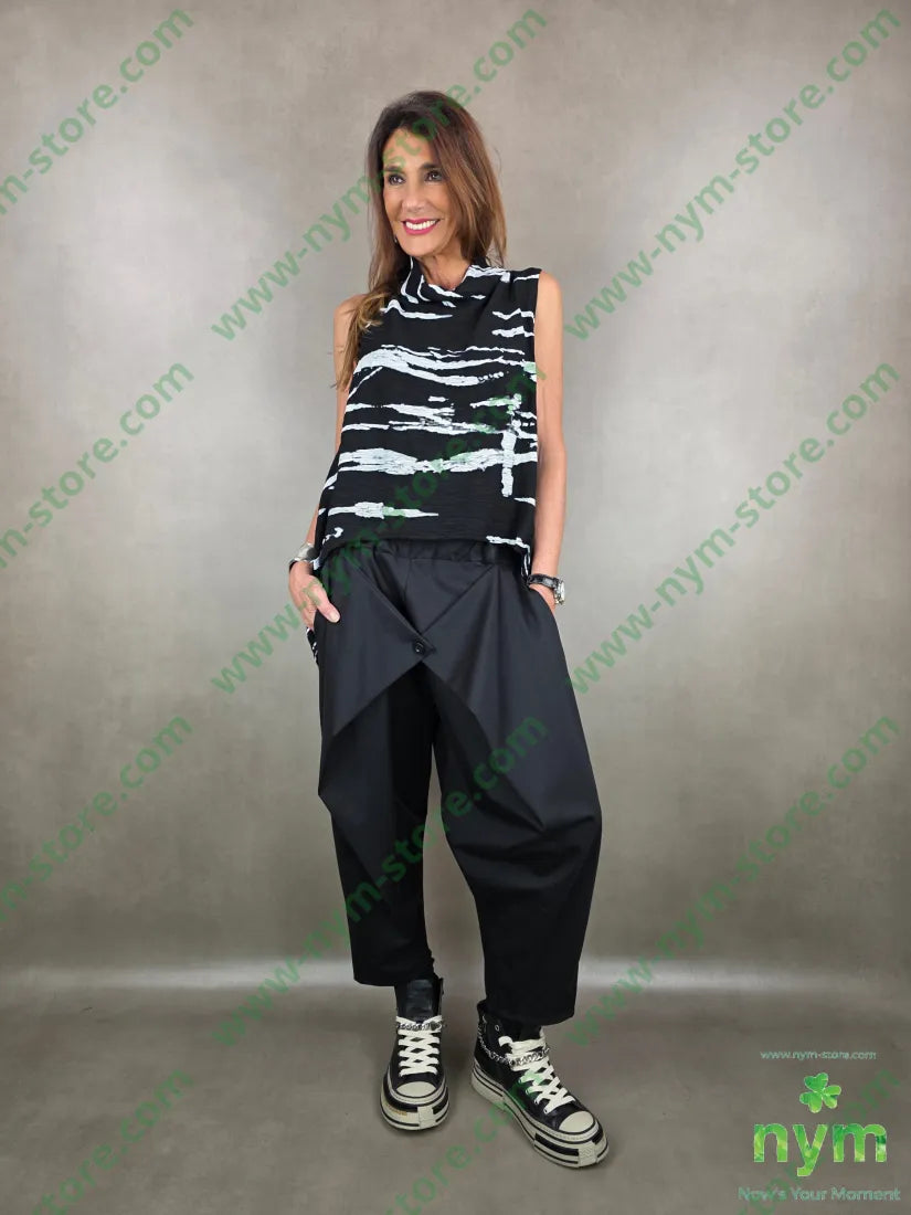 pantalone chiusura incrocio un bottone 66co29pa5ea PANTALONE