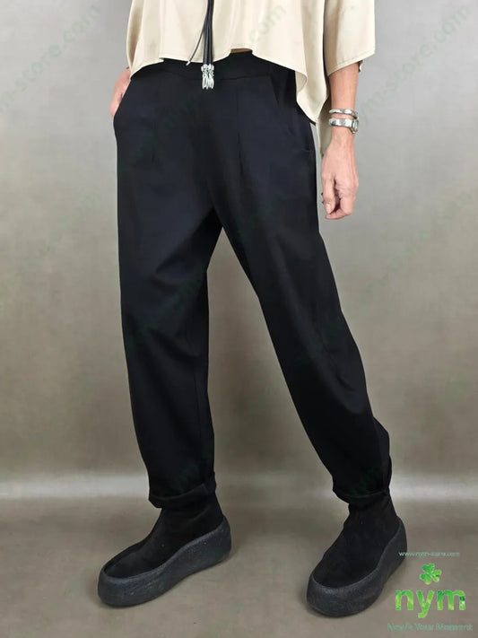pantalone con imbuto pm 67vi27pa6ea 1 / NERO / PE26 PANTALONE
