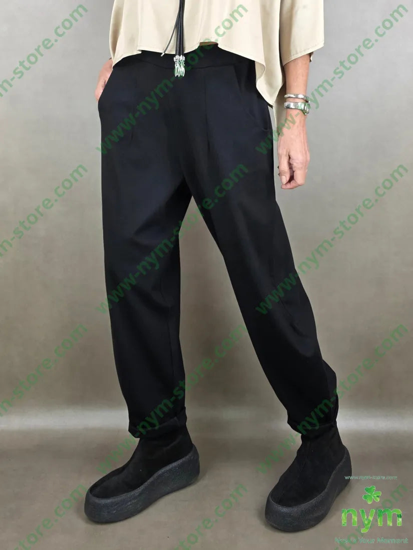 pantalone con imbuto pm 67vi27pa6ea 1 / NERO / PE26 PANTALONE
