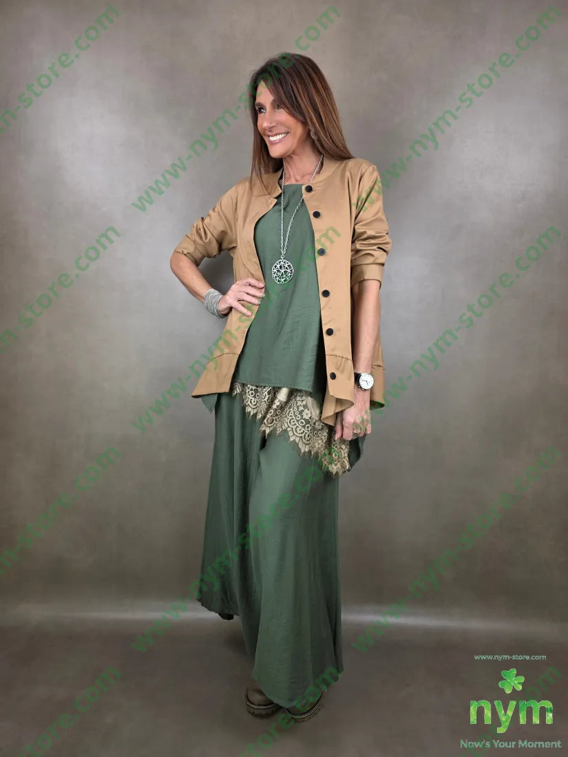 pantalone corto e largo tasche 84vi16pa PANTALONE