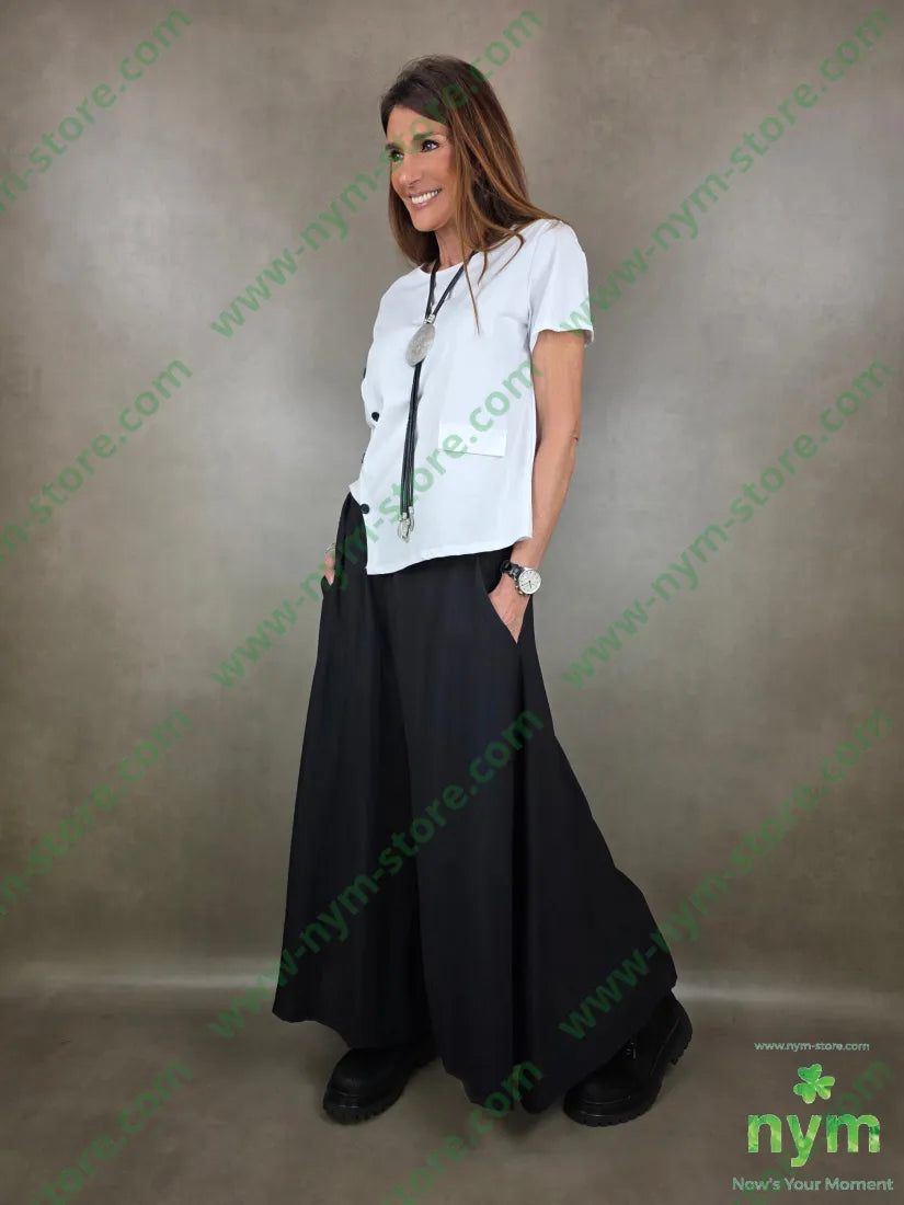 pantalone corto e largo tasche 84vi16pa PANTALONE