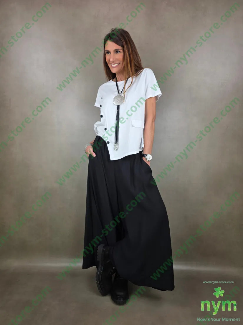 pantalone corto e largo tasche 84vi16pa PANTALONE