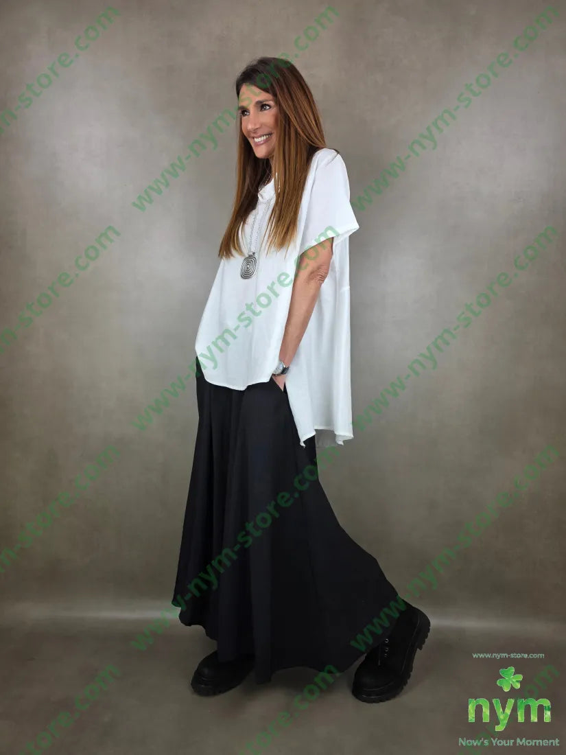 pantalone corto e largo tasche 84vi16pa PANTALONE