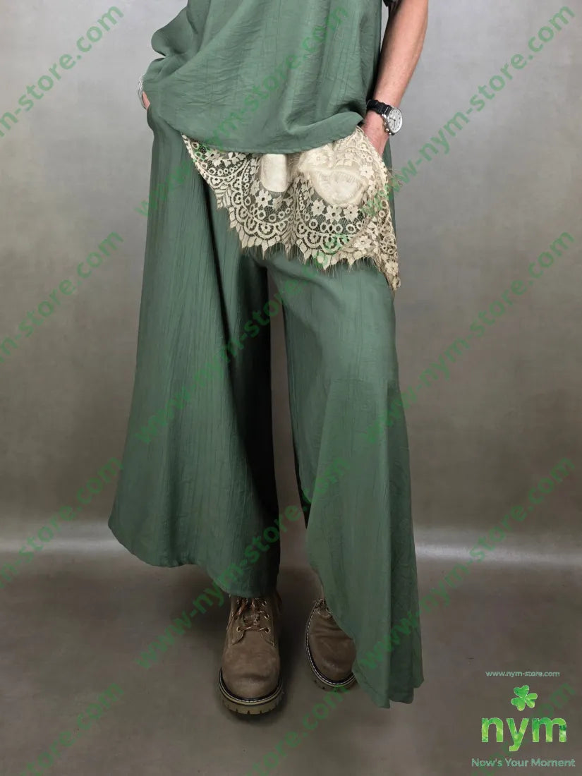 pantalone corto e largo tasche 84vi16pa PANTALONE