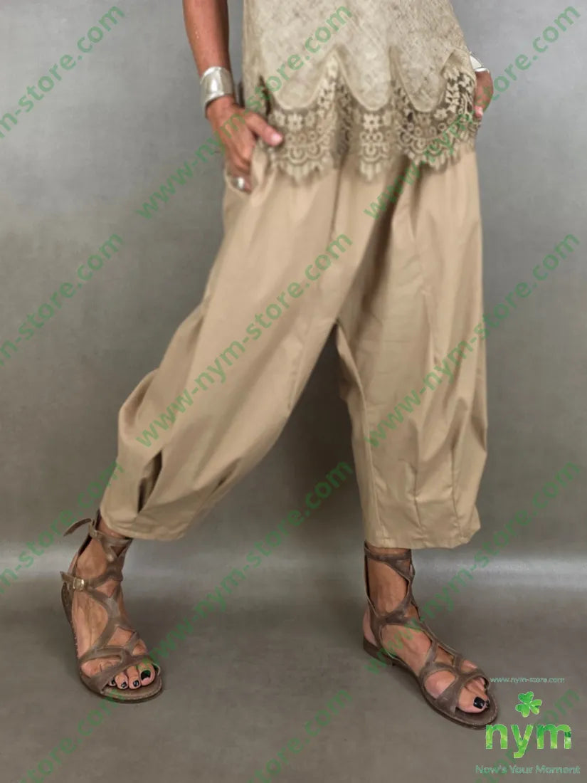 pantalone cotone ela con tasconi 71co26ny3ea - U / CAMMELLO / PE26 - PANTALONE